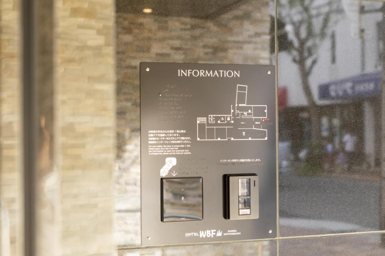 Hotel Wbf Namba Nippombashi Ōsaka Exterior foto
